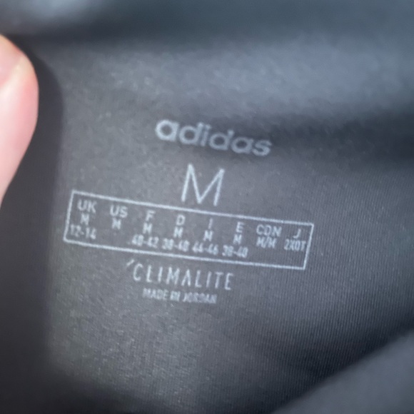 - Adidas black skinny sweatpants with white stripes size medium - Picture 3 of 5